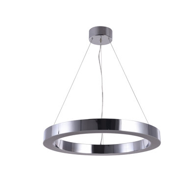 Streeter Transitional 1-Light LED Halo Ring Chandelier
