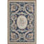 Hand-Knotted High-Quality Beige and Blue Area Rug