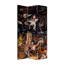 84" x 38.75" Tall Double Sided Garden of Delights Canvas 3 Panel Room Divider