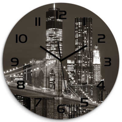Jessiyah Glass Wall Clock