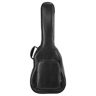 Acoustic Guitar Bag 47.1 Inch Protective Travel Case for 41 Inch Guitars, Foam Padding for Safety, Accessory Pocket, Comfortable Handle, Adjustable Shoulder Strap, Black