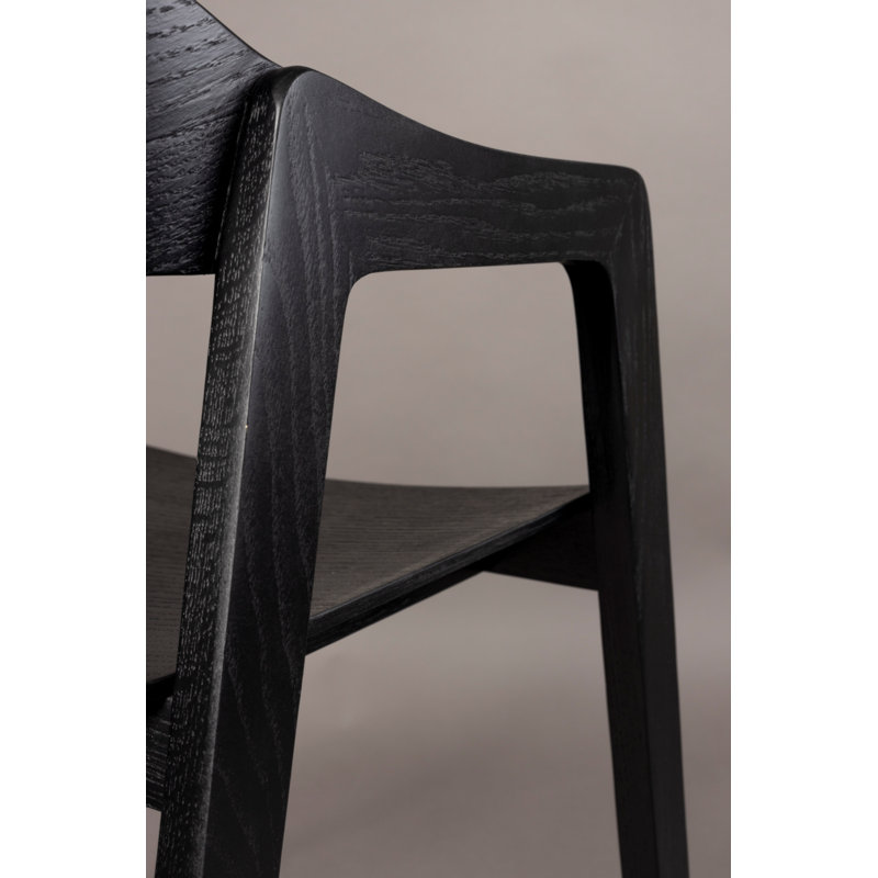 Westlake Solid Wood Arm Chair, Black