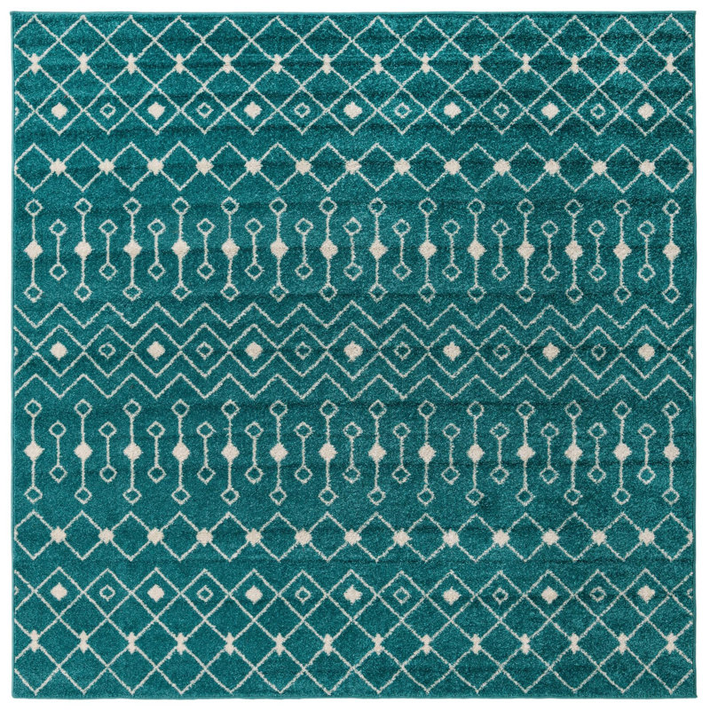 Geometric Indoor Rug, Square 7'10"