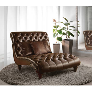 ROSABEL Leather Chaise Lounge