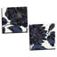 «Stunning Navy Blue and Gold Flower», ensemble de 2 reproductions-26198410-26198408