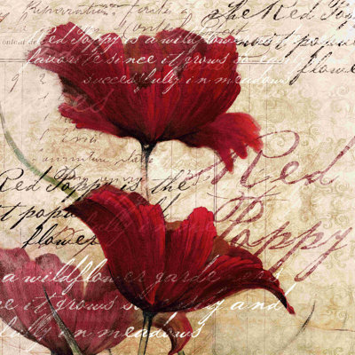 «Red Poppies 2», impression sur toile tendue