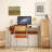 Brown Solid Wood Rectangular Console Table-1071952684