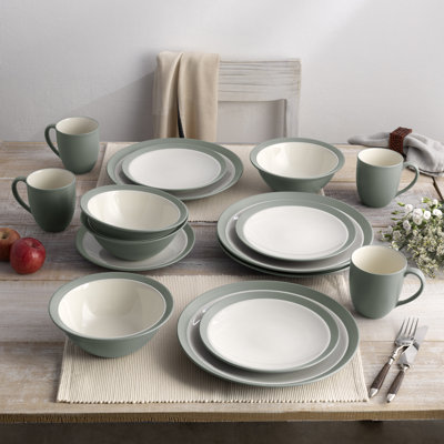 Service de table 16 pièces pour 4 personnes Noritake Colorwave Curve