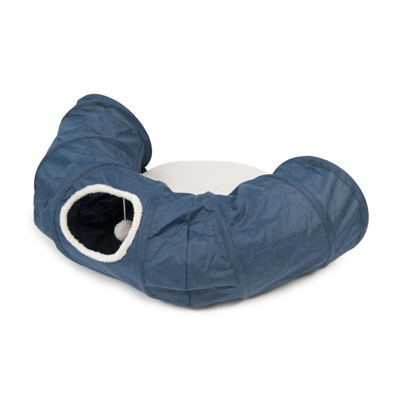 Tunnel Catit Vesper avec lit à coussins, Bleu