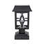 Luminaire de pilier solaire Luna II - noir, paquet de 2