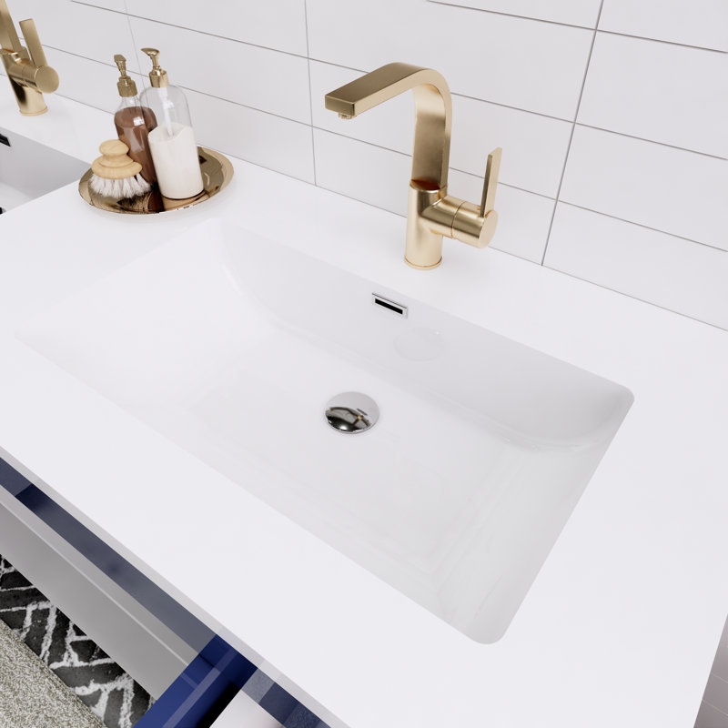 Meuble-lavabo simple 60 po Spring, Bleu nuit