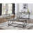 Cascada Solid Wood Top End Table