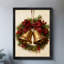 Horloge de Noël rétro encadrée noire-2028398658