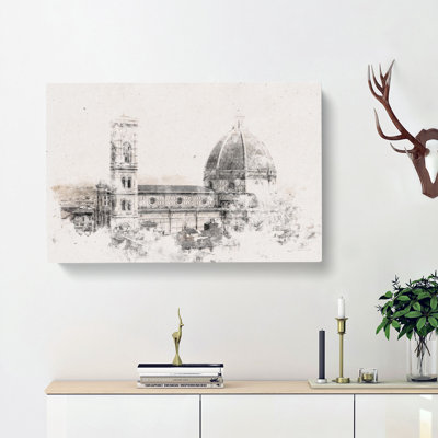 Florence Cathedral In Italy - Wrapped Canvas