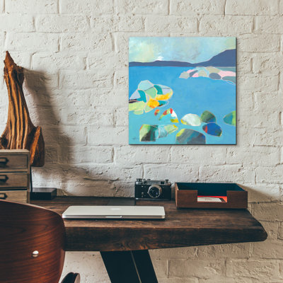 «Sand Harbor Lake Tahoe 4» par Jan Weiss, art mural en verre acrylique