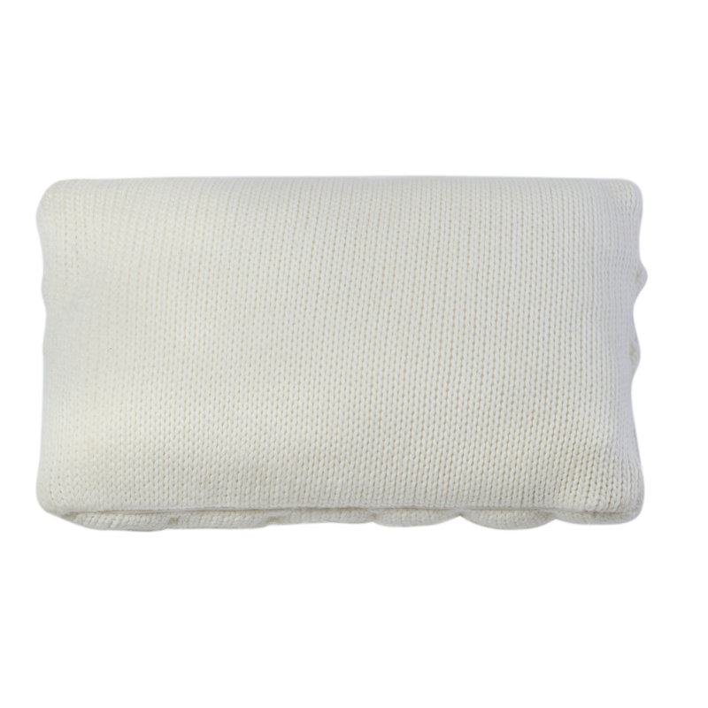Ivory 3D Diamond Pattern Rectangular Pillow