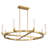 Del Mar 8-Light LED Chandelier in Warm Brass by Breegan Jane