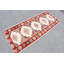 Tapis turc vintage en laine rouge pour l'entrée Tribal Home Decor