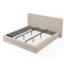 Lit plateforme tapissier Viski Brun Boucle-100964992
