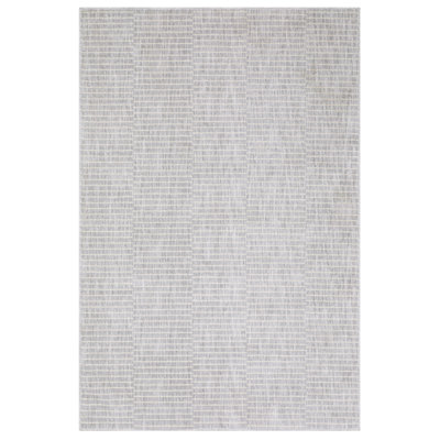 Orion Modern Geometric Lines Grey/ Beige Area Rug