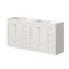 Meuble-lavabo autoportant de style shaker de 72 pouces, avec lavabo SMC, tiroirs à fermeture en douceur et portes à fermeture en douceur