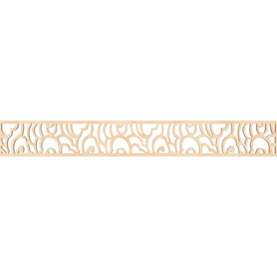 46 1/4"W x 6"H x 1/4"T Springfield Fretwork Moulding, Birch