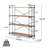 Kaeden  Ladder Bookcase with Wood Shelves & Iron Frame-77424115