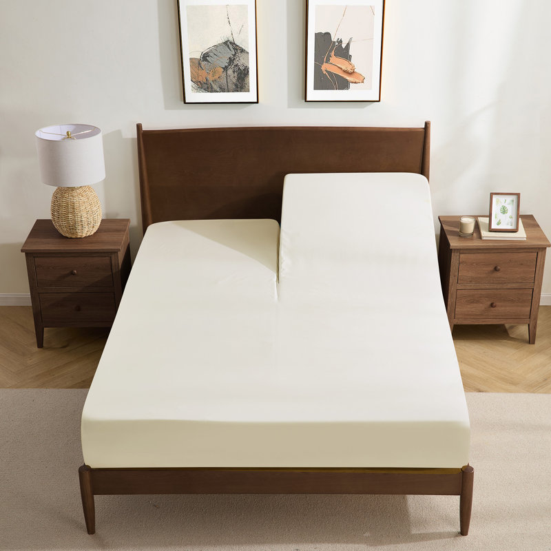 Ensemble de draps luxueux en microfibre 1800, Ivoire, Très grand séparé