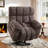 42.91" Wide Chenille Upholstered Power Lift Assist Recliner With 8-Point Massage, Lumbar Heat, USB & Type-C Charging(Set Of 2)-459697803