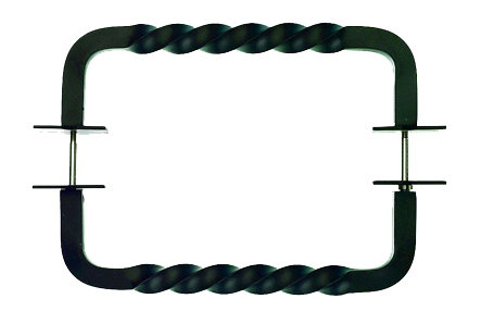 Twist 18" Center to Center Appliance pull, Patina Black