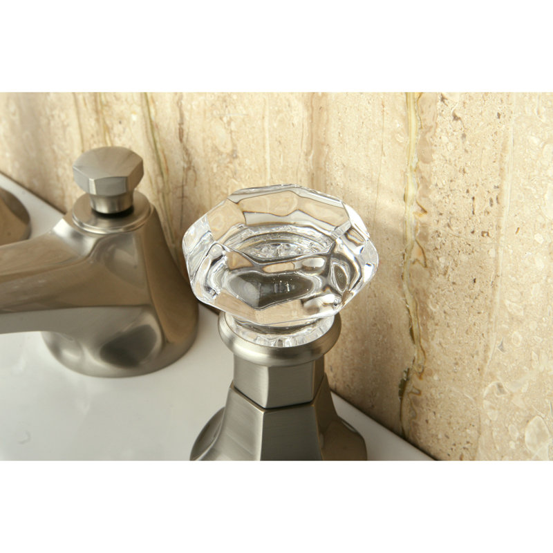 Metropolitan Widespread Bathroom Faucet with Drain Assembly, Brushed Nickel 1