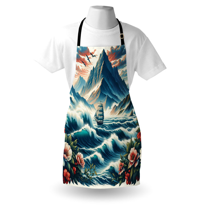 No Pattern Bib Apron