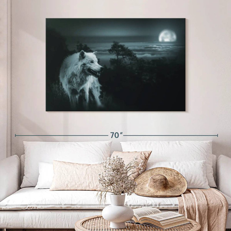 Moon Wolf, 32" H x 48" W
