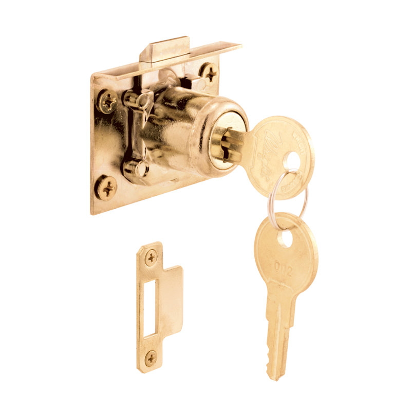 Loquet à ressort en laiton massif, tiroir et porte d'armoire Prime-Line (paquet simple)