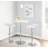Contemporary Adjustable Bar Table in White