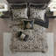 Grand édredon de 8 pièces avec motif texturé, décor brodé, rembourrage, facile d'entretien, lavable à la machine, lavage