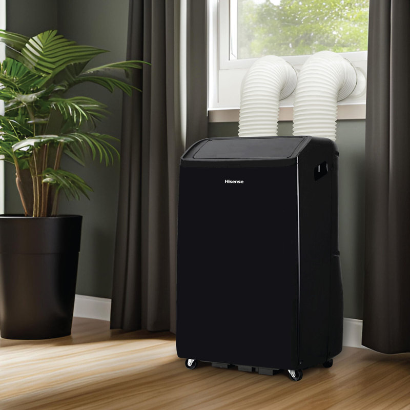 Hisense 10,000 BTU Black Portable Inverter Air Conditioner with Wi-Fi and Remote