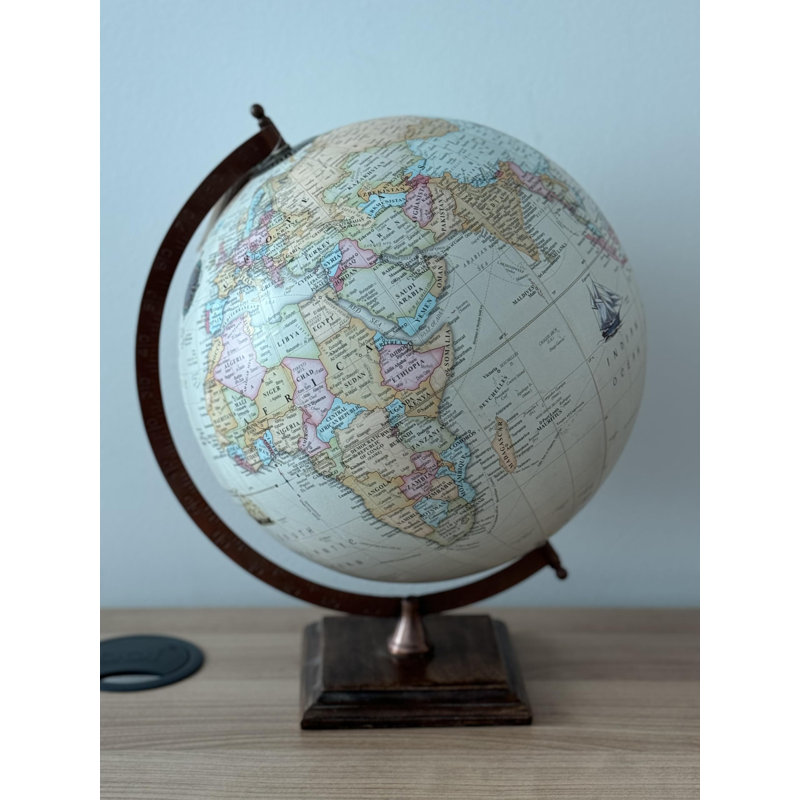 Busse Wood Tabletop Globe