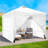 10x10 Pop Up Canopy Tent Gazebo with 4 Removable Sidewalls One Push Party Tent-106632945