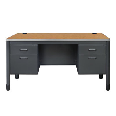 Bureau à caisson simple en acier Regency Mesa