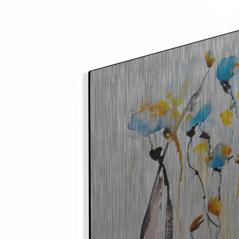 Fleurs bleues II par Jessica Mingo, H 16 po x l 12 po