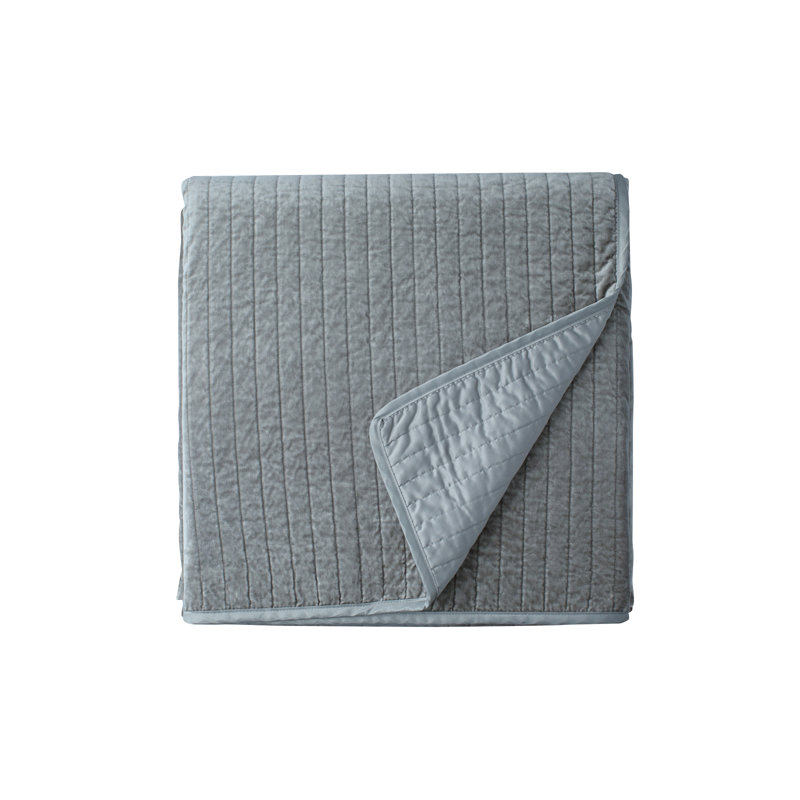 Aria Coverlet, King Coverlet, Light Gray