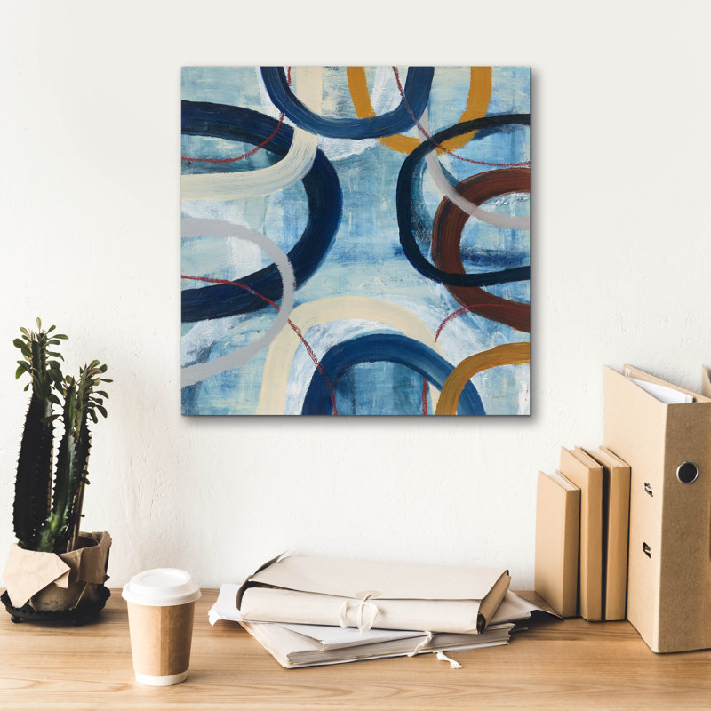 «Dwell 2» par Cheryl Warrick, art mural sur toile, 18 po x 18 po