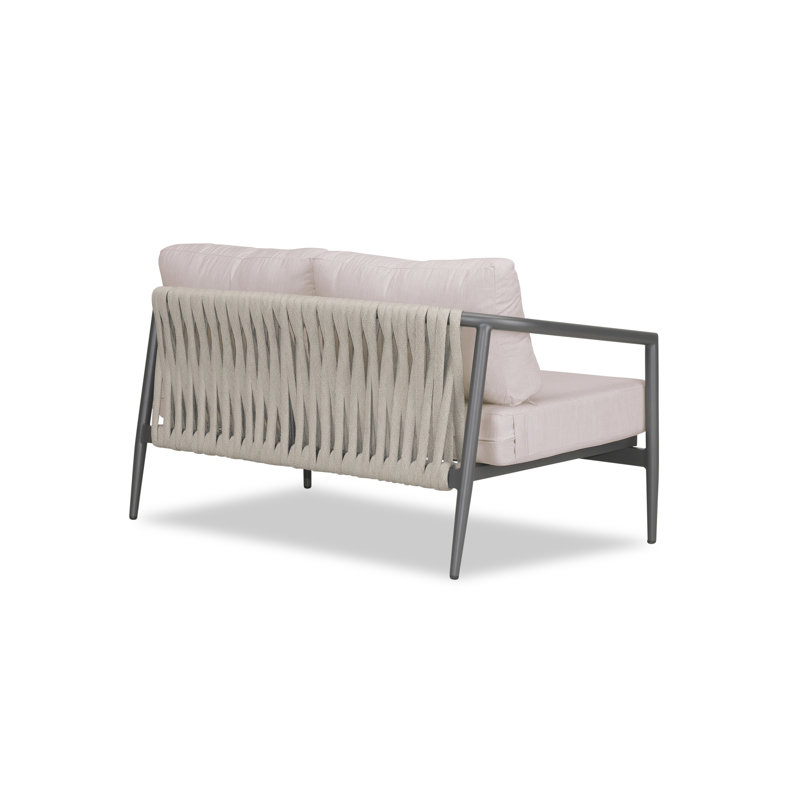 Olio Outdoor 2 - Seat Loveseat, Cast Silver Sunbrella®, Slate