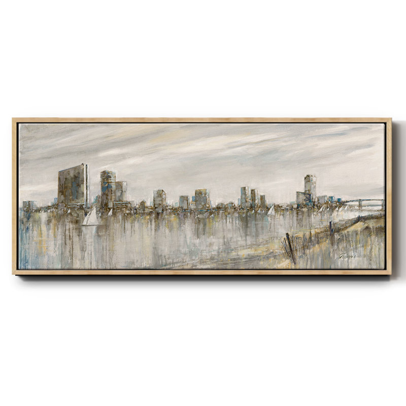 Toile encadrée Skyline, H 20 po x l 50 po