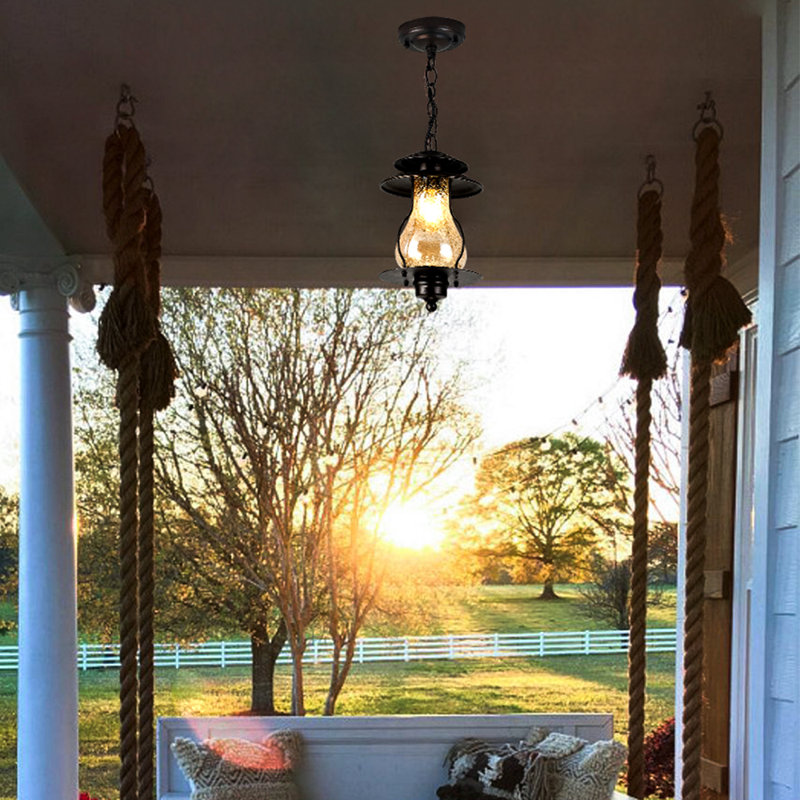 Amberson Aluminum 1 -Bulb 12.2'' H Outdoor Hanging Lantern