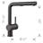 Linus Low Arc Pull-Out Dual-Spray Kitchen Faucet - Anthracite-55195791