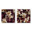 Royal Victorian Flourish Victorian Motif III - ensemble de 2 collages floraux carrés-101854588-101854594