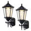 Solar Wall Light Outdoor Classic Black(set Of 2)