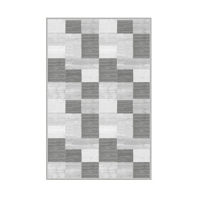 Premium Hall Carpet, 2.6 x 4.9 Feet, 100% Polyester, 650 gr/m² | Antibacterial, Non-Slip PVC Dot Underside, 0.3 in Pile Height | Machine Washable, 3D Digital Print, Durable & Stylish for Home Décor